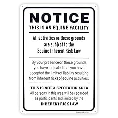 Equine liability sign for sale  Delivered anywhere in USA 