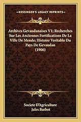 Archives gevaudanaises recherc d'occasion  Livré partout en France