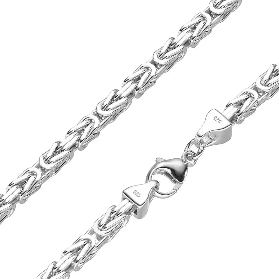 Koningsketting 5mm 925 zilver massief - lengte naar keuze - collier halsketting of armband tweedehands  