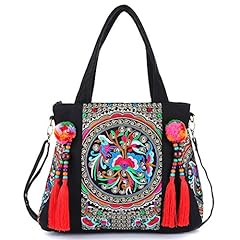 Embroidered tassels tote for sale  Delivered anywhere in USA 