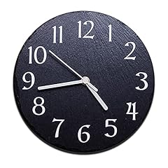 Round slate clock for sale  Delivered anywhere in UK