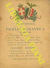 Pagella scolastica 1928 usato  Spedito ovunque in Italia 