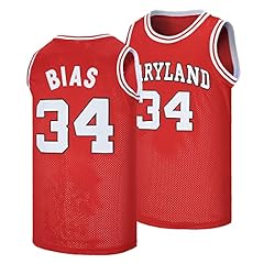 Used, Len Bias 34 Terrapins Movie Basketball Jersey Stitched for sale  Delivered anywhere in USA 