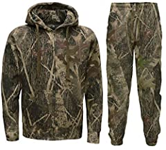 Mens Jungle Camouflage Fishing Hunting Zip Hoodie Jacket for sale  Delivered anywhere in UK