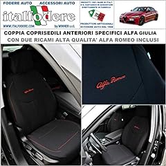 ALFA ROMEO 33 Schienale Coprisedile Auto con Ricamo disponibile in più colori! 