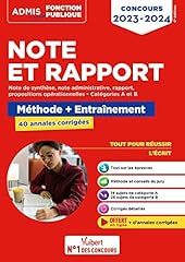 Note rapport méthode d'occasion  Livré partout en France