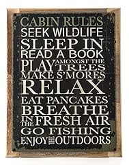 Cabin rules metal for sale  Delivered anywhere in USA 