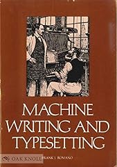 Machine writing typesetting for sale  Delivered anywhere in USA 
