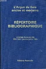 Argus livre ancien d'occasion  Livré partout en France