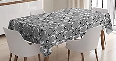 Ambesonne grey tablecloth for sale  Delivered anywhere in USA 