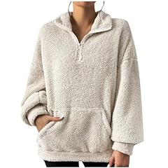 Sherpa fleece pullover for sale  Delivered anywhere in UK