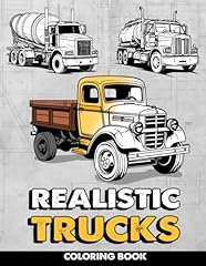 Realistic trucks coloring for sale  Delivered anywhere in USA 