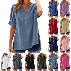 Womens tops cotton for sale  Delivered anywhere in UK