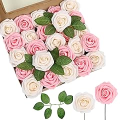 Artificial pink roses for sale  Delivered anywhere in Ireland