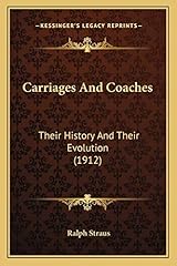Carriages coaches history for sale  Delivered anywhere in USA 
