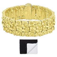 The Bling Factory Thick 22.5mm 14k Gold Plated Chunky for sale  Delivered anywhere in USA 