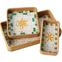 Rattan serving tray for sale  Delivered anywhere in USA 