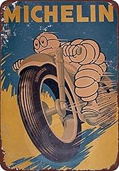 Fluse Michelin Tires Plaque métal Vintage Art Chic d'occasion  Livré partout en France
