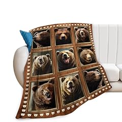 Bear blanket fleece for sale  Delivered anywhere in USA 