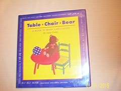 Table chair bear for sale  Delivered anywhere in USA 