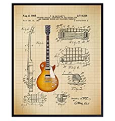 Guitar Patent Print - Iconic Electric Guitar of Famous for sale  Delivered anywhere in USA 