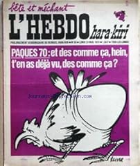 Hebdo hara kiri d'occasion  Livré partout en France