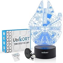 Ubikort Star Wars Lamp 3D Night Light Millennium Falcon, for sale  Delivered anywhere in USA 