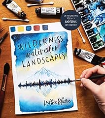 Wilderness watercolor landscap for sale  Delivered anywhere in UK