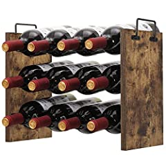 Used, Snughome 12 Bottles Metal Wine Rack, Free Standing for sale  Delivered anywhere in UK