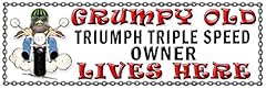 Grumpy old triumph for sale  Delivered anywhere in UK