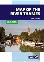 River thames map for sale  Delivered anywhere in UK
