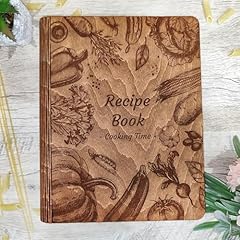 Wooden recipe book for sale  Delivered anywhere in USA 