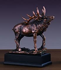 Used, Bronze Finish Elk Statue 7.5 Inches Tall for sale  Delivered anywhere in USA 