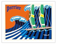 Perrier sailboat hokusai for sale  Delivered anywhere in USA 