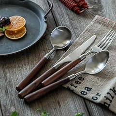 Walnut silverware set for sale  Delivered anywhere in USA 