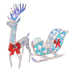 Iridescent christmas reindeer for sale  Delivered anywhere in USA 