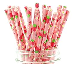 Strawberry party straws for sale  Delivered anywhere in USA 