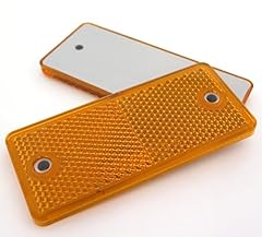 Amber orange rectangular for sale  Delivered anywhere in UK