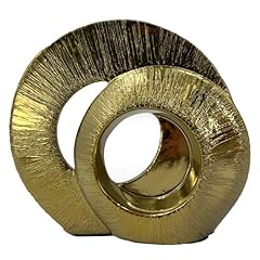 Gold round textured for sale  Delivered anywhere in UK