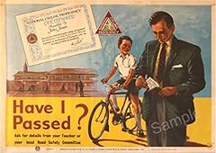 Vintage poster cycling for sale  Delivered anywhere in UK