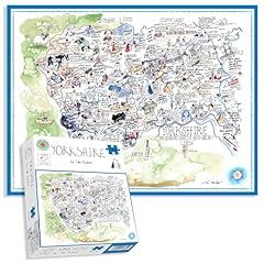 Comical map yorkshire for sale  Delivered anywhere in UK