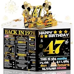 Joycard 47th birthday for sale  Delivered anywhere in USA 