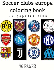 Soccer clubs coloring for sale  Delivered anywhere in UK