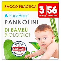 Pureborn pannolini taglia usato  Spedito ovunque in Italia 