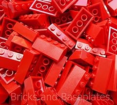 LEGO 50 x RED Roof Tiles 2 x 4 Pin Slope 45° Item Number for sale  Delivered anywhere in UK