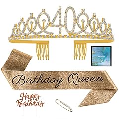 40th birthday crown for sale  Delivered anywhere in USA 