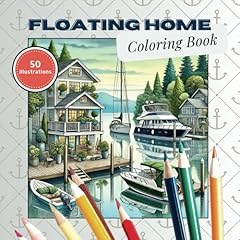 Floating home coloring for sale  Delivered anywhere in USA 