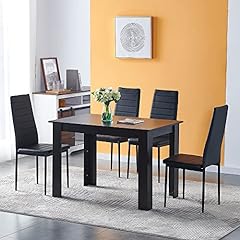 Modern black dining for sale  Delivered anywhere in UK