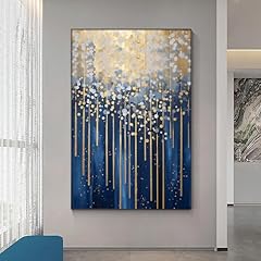 Blue gold abstract for sale  Delivered anywhere in USA 