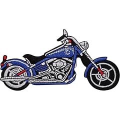 Blue chopper motorcycle for sale  Delivered anywhere in UK